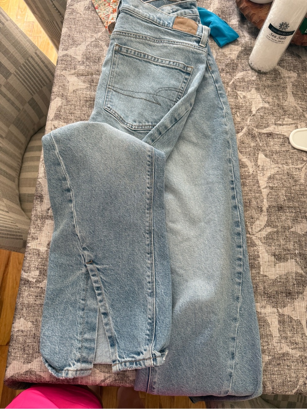 American Eagle Outfitters Classic Blue Straight Leg Jeans